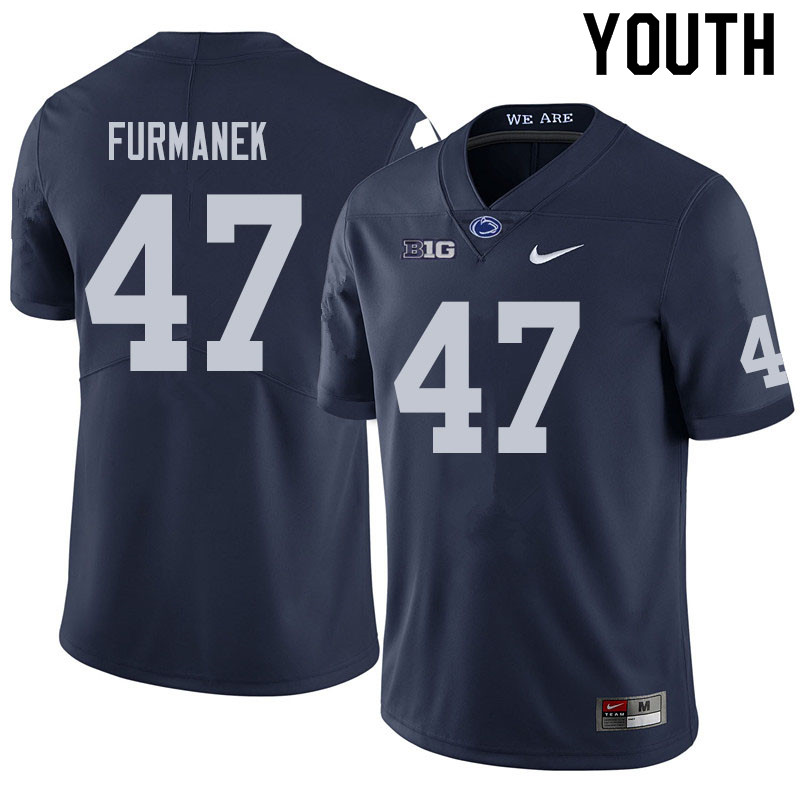 NCAA Nike Youth Penn State Nittany Lions Alex Furmanek #47 College Football Authentic Navy Stitched Jersey QYO2098SL